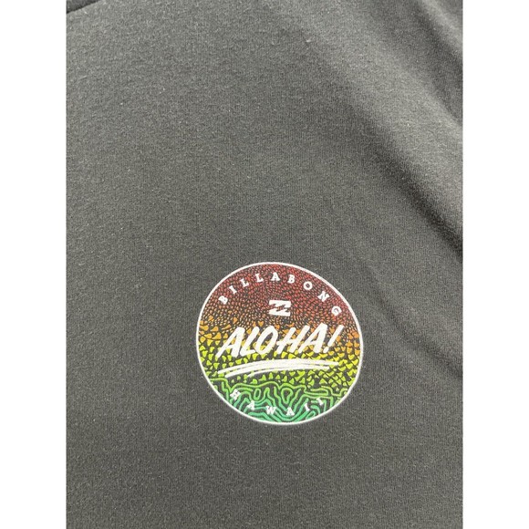 Billabong Kids Shirt Solid Black Short Sleeve Size XL Cotton Aloha Surfer - Picture 8 of 9